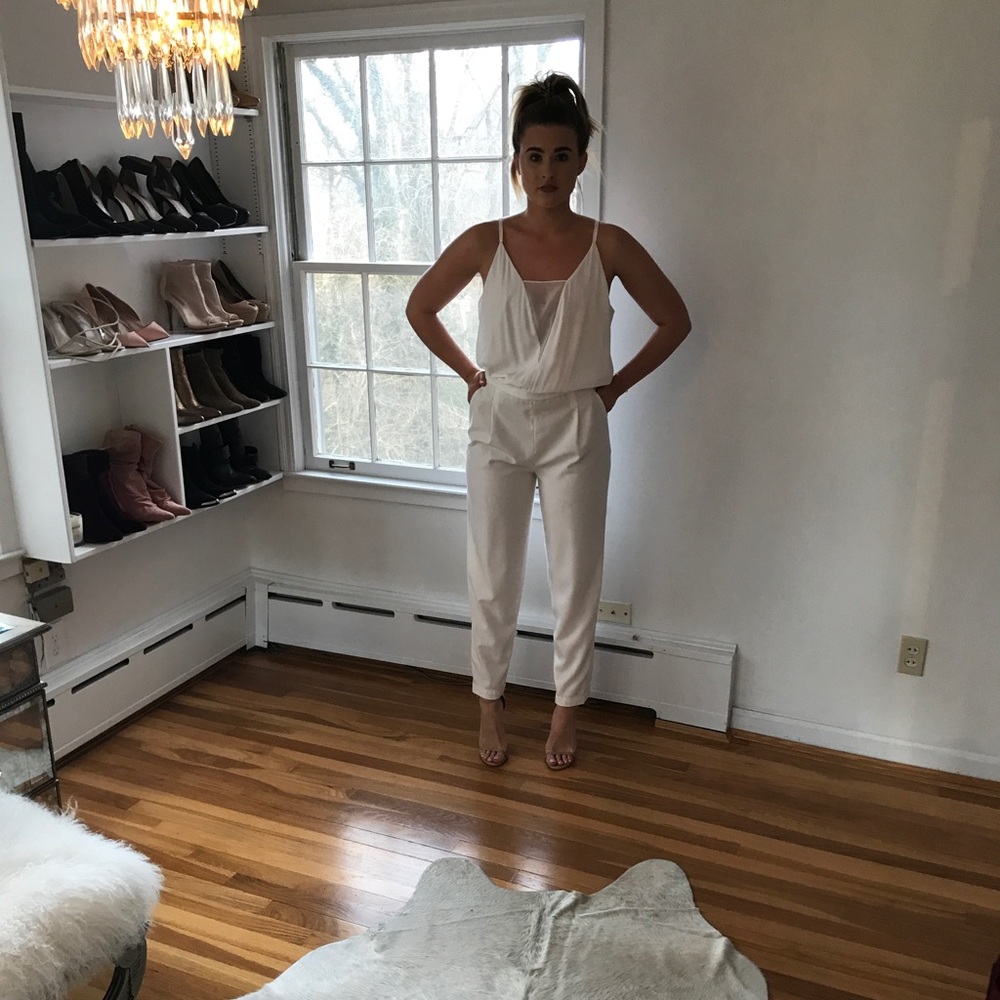 Bcbg white romper